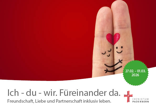 Wochenende zum Thema: - Freundschaft. - Liebe. - und noch viel mehr. Organisation: Der Bereich Pastorale Dienste des Erz- bischöflichen Generalvikariates veranstaltet in Kooperation mit dem Caritasverband für das Erzbistum Paderborn e.V. und der Katholischen Erwachsenen- und Familienbildung im Erzbistum Paderborn diese Fortbildung. Bildnachweis: Preto Perola / Shutterstock.com